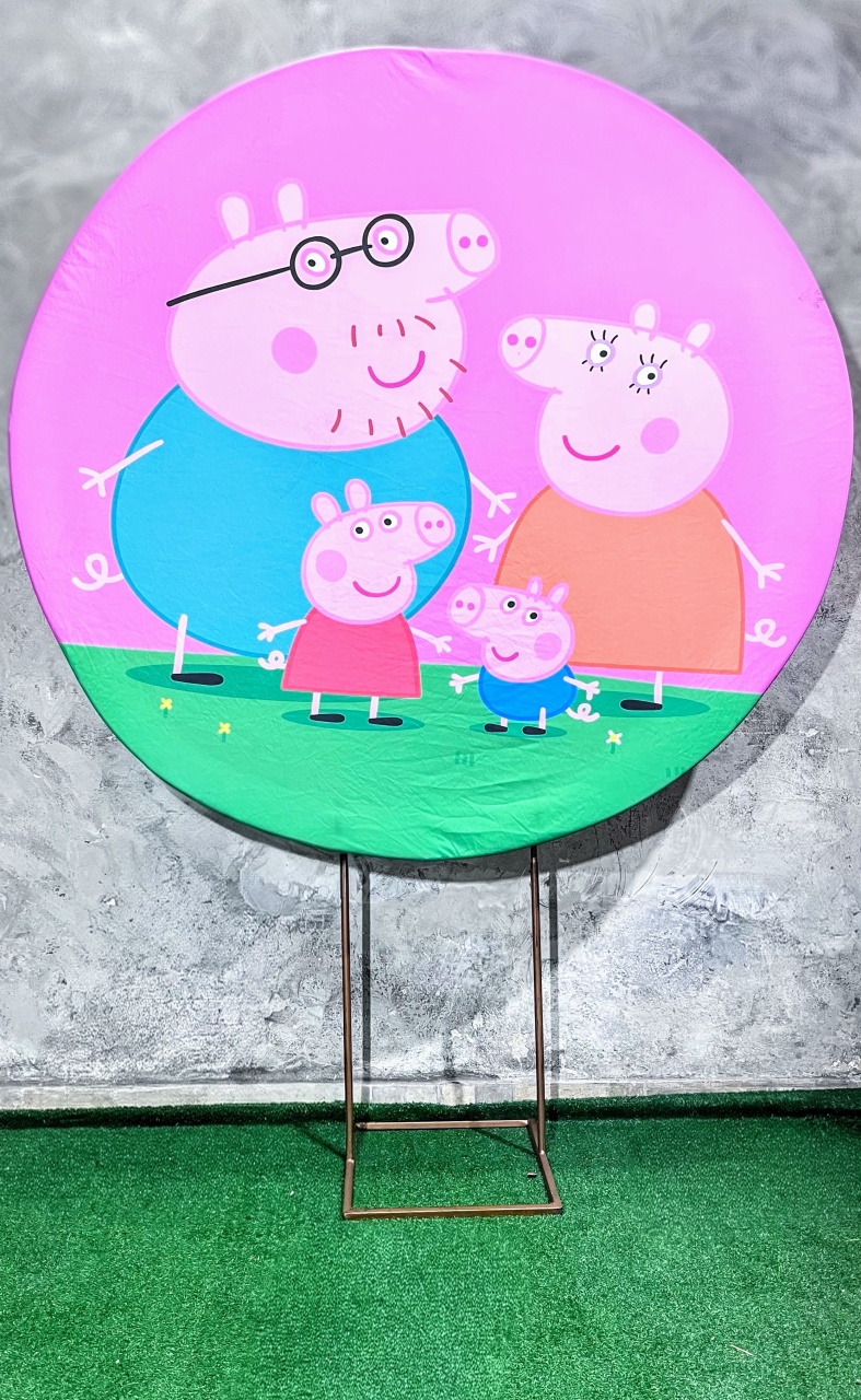 Painel Redondo 1,50 - Peppa Pig - daydecorafestas