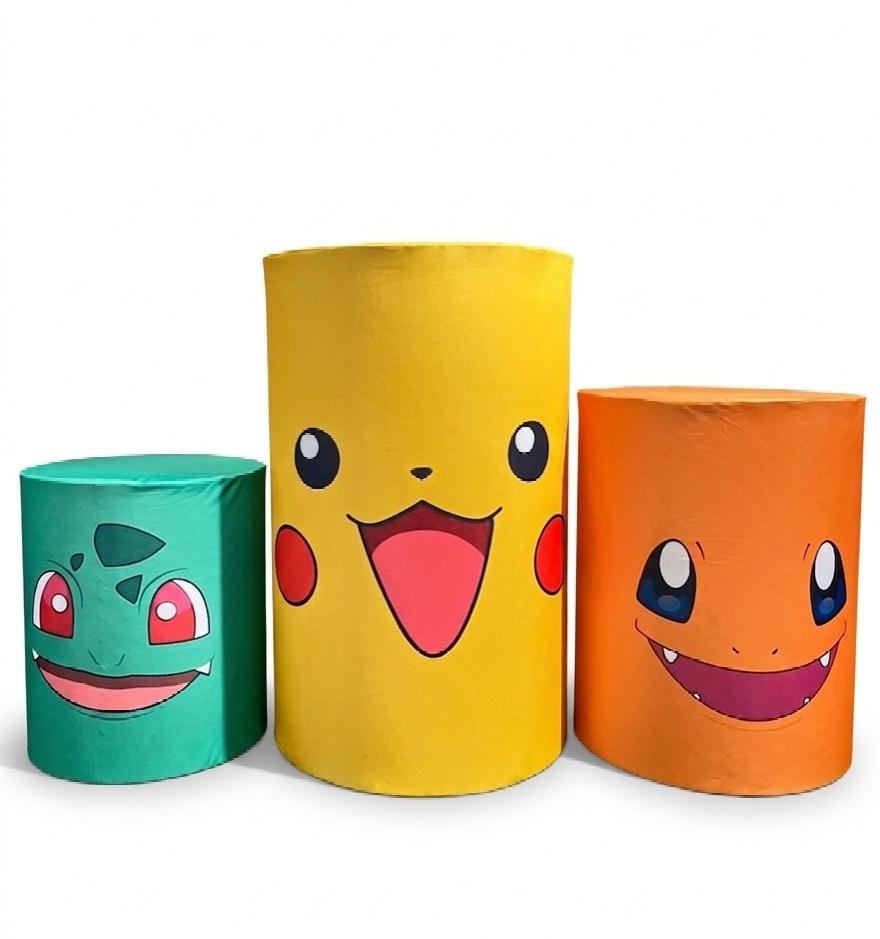Trio de Capas - Pokémon  - daydecorafestas