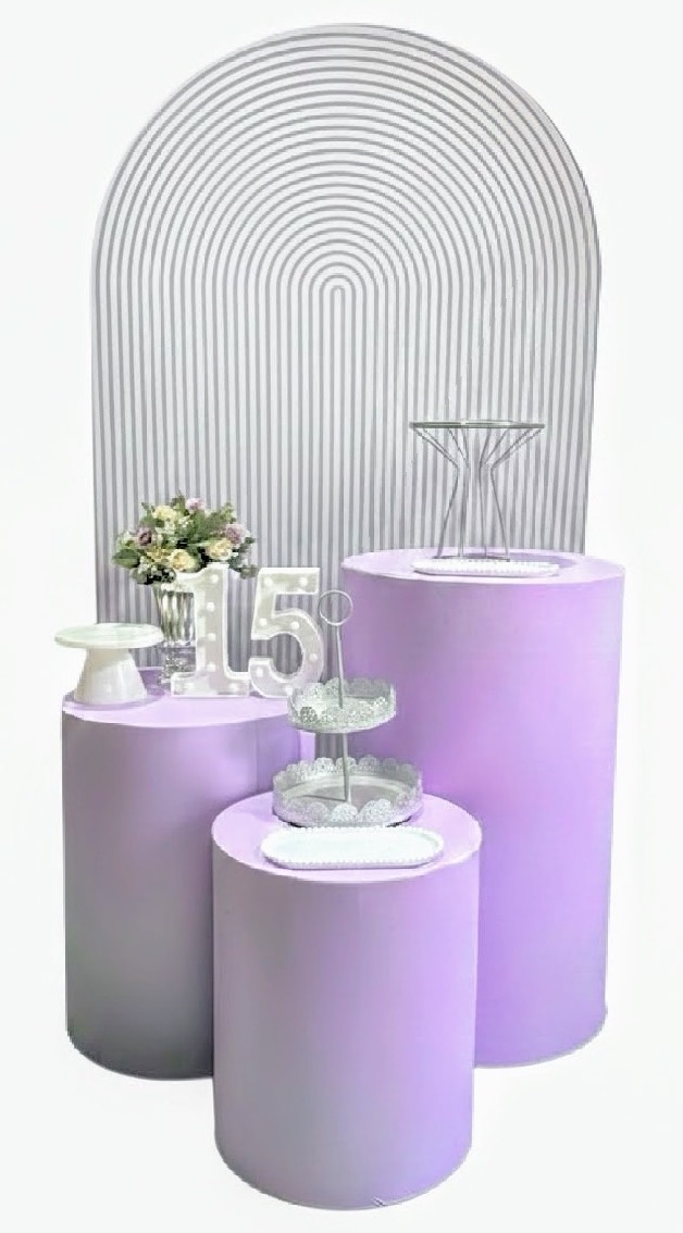 Kit - 15 Anos - Lilás E Prata 2 - daydecorafestas