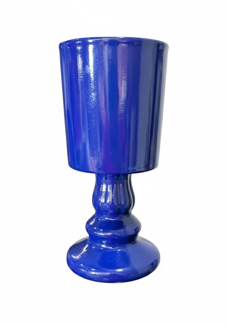 Vaso Azul Escuro Cerâmica - P - daydecorafestas