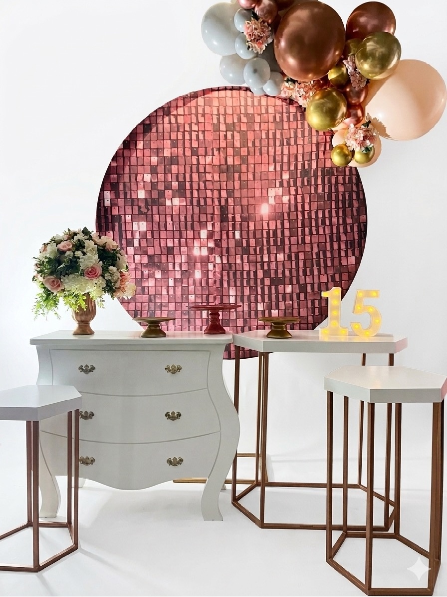 Kit - 15 Anos - Rosê Gold - daydecorafestas