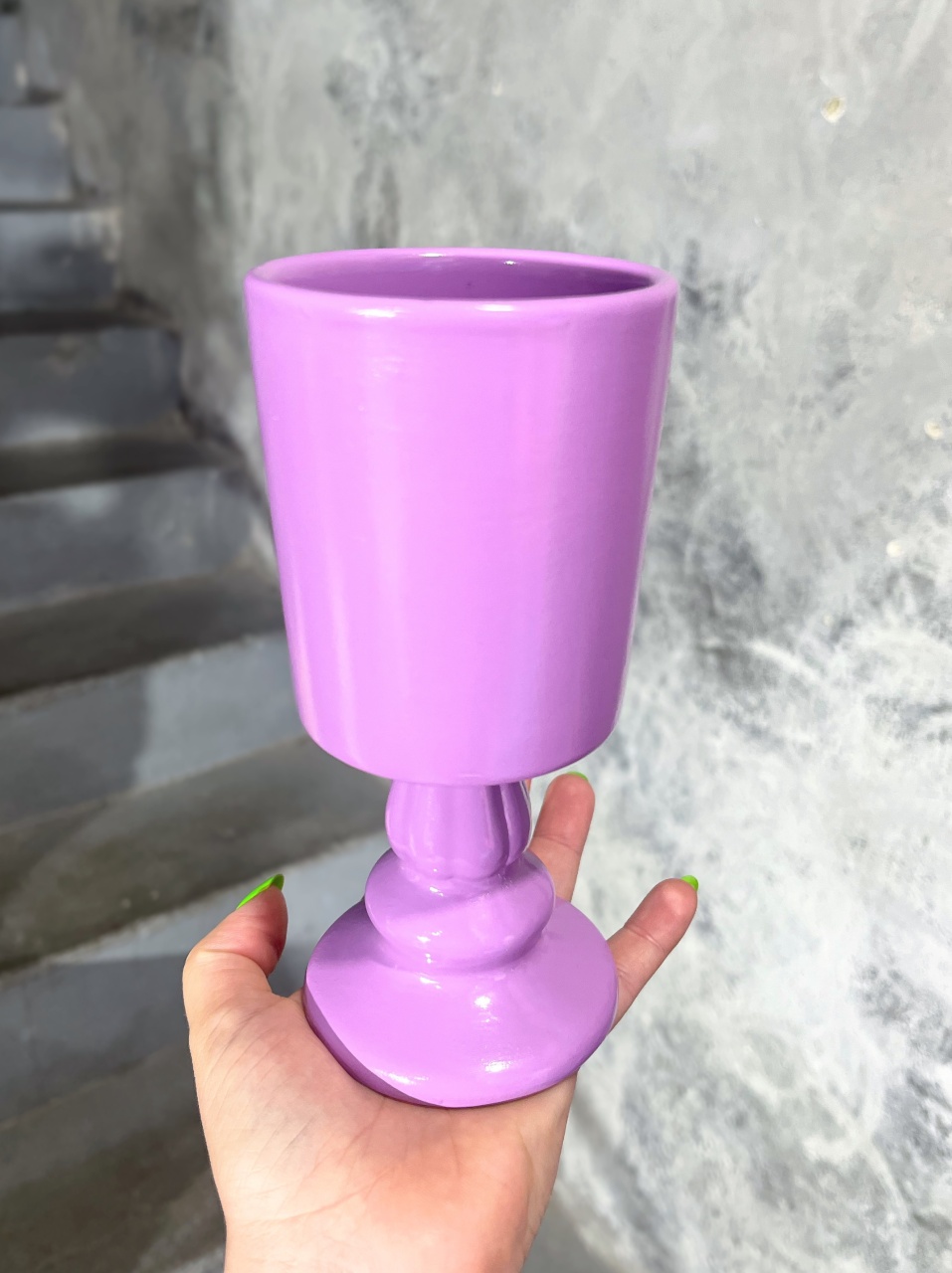 Vaso Lilás - Cerâmica - P - daydecorafestas