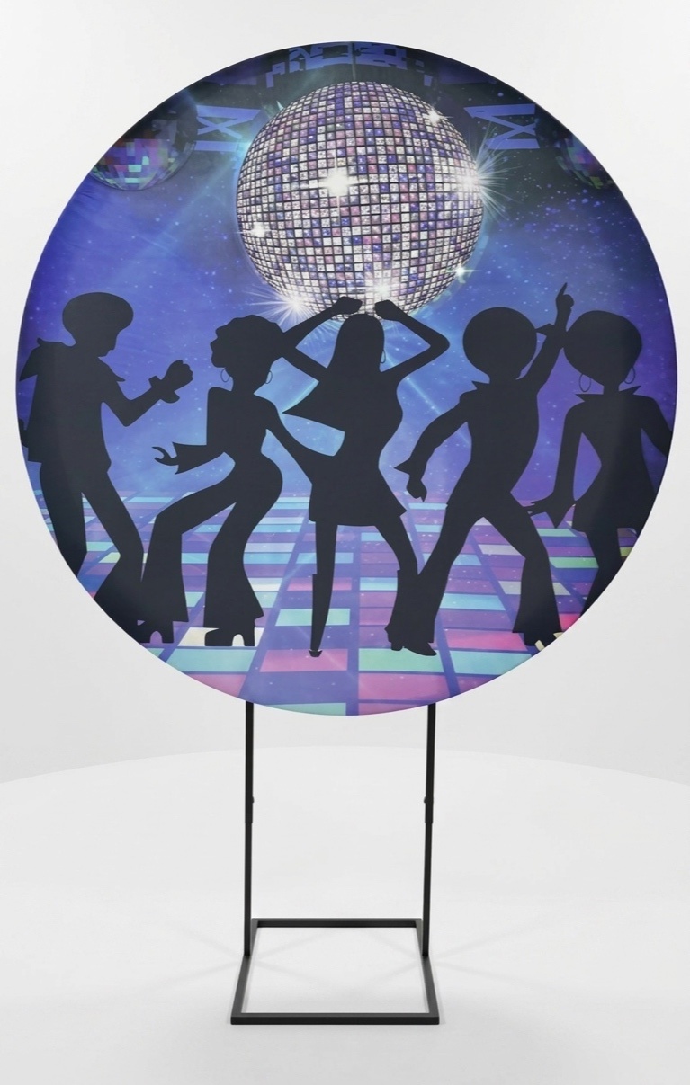 Painel Redondo 1,50 - Anos 70 - daydecorafestas