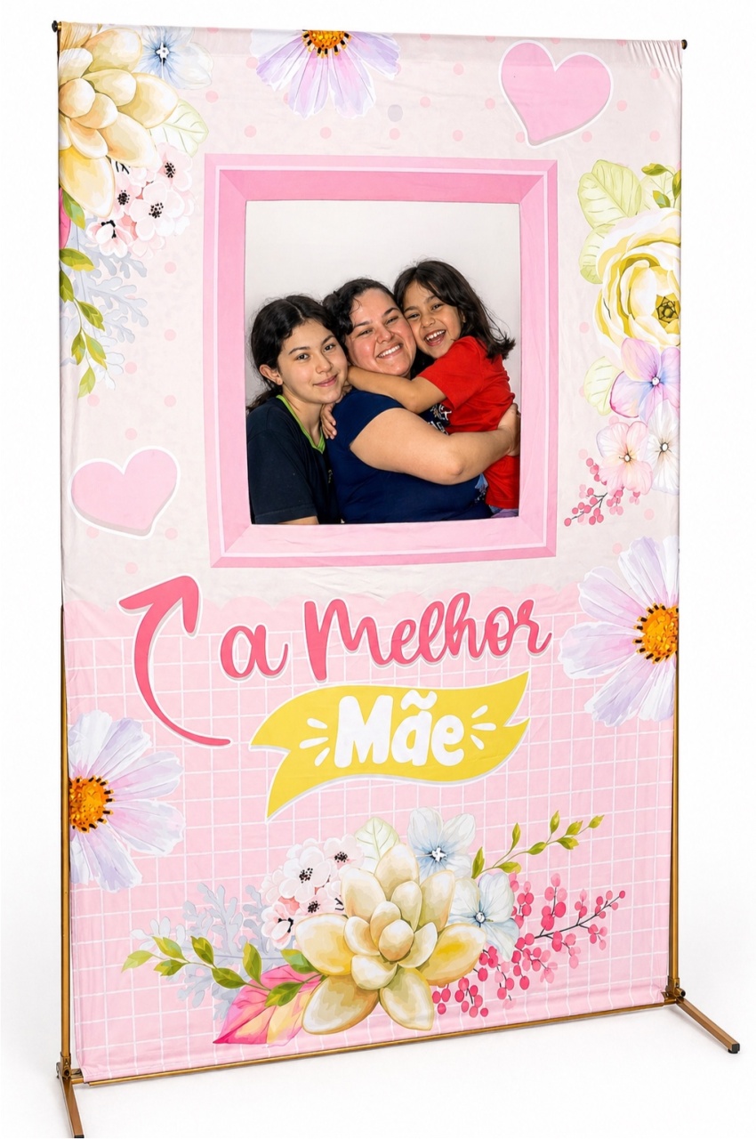 Kit - Dia das Mães - Painel + Estrutura  - daydecorafestas