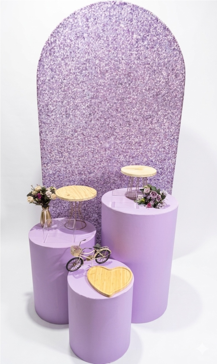 Kit - Lilás Glitter - daydecorafestas