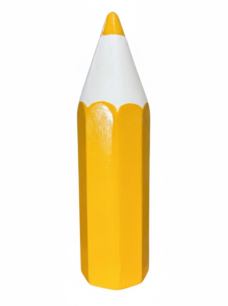 Lápis Cerâmica Amarelo  - daydecorafestas