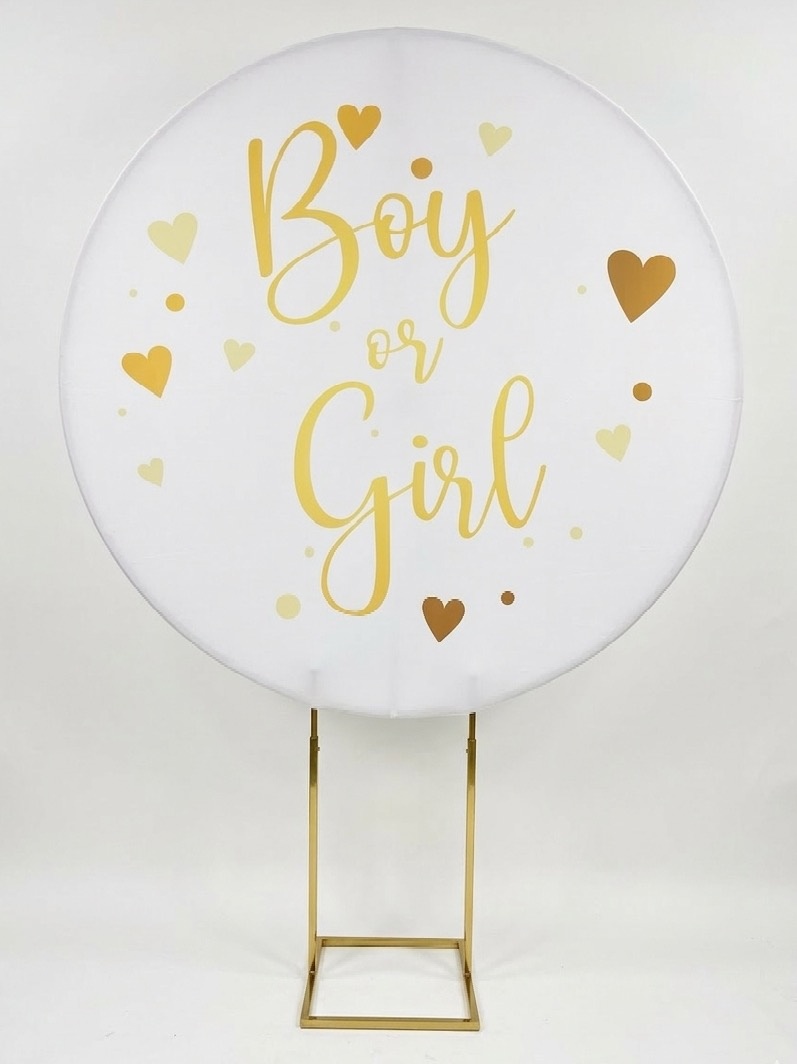 Painel Redondo 1,50 - Boy Or Girl - daydecorafestas