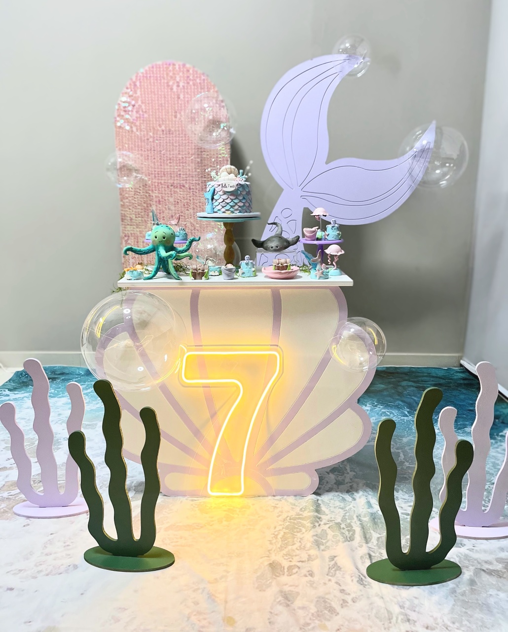 Kit - Fundo Do Mar Sereia - daydecorafestas