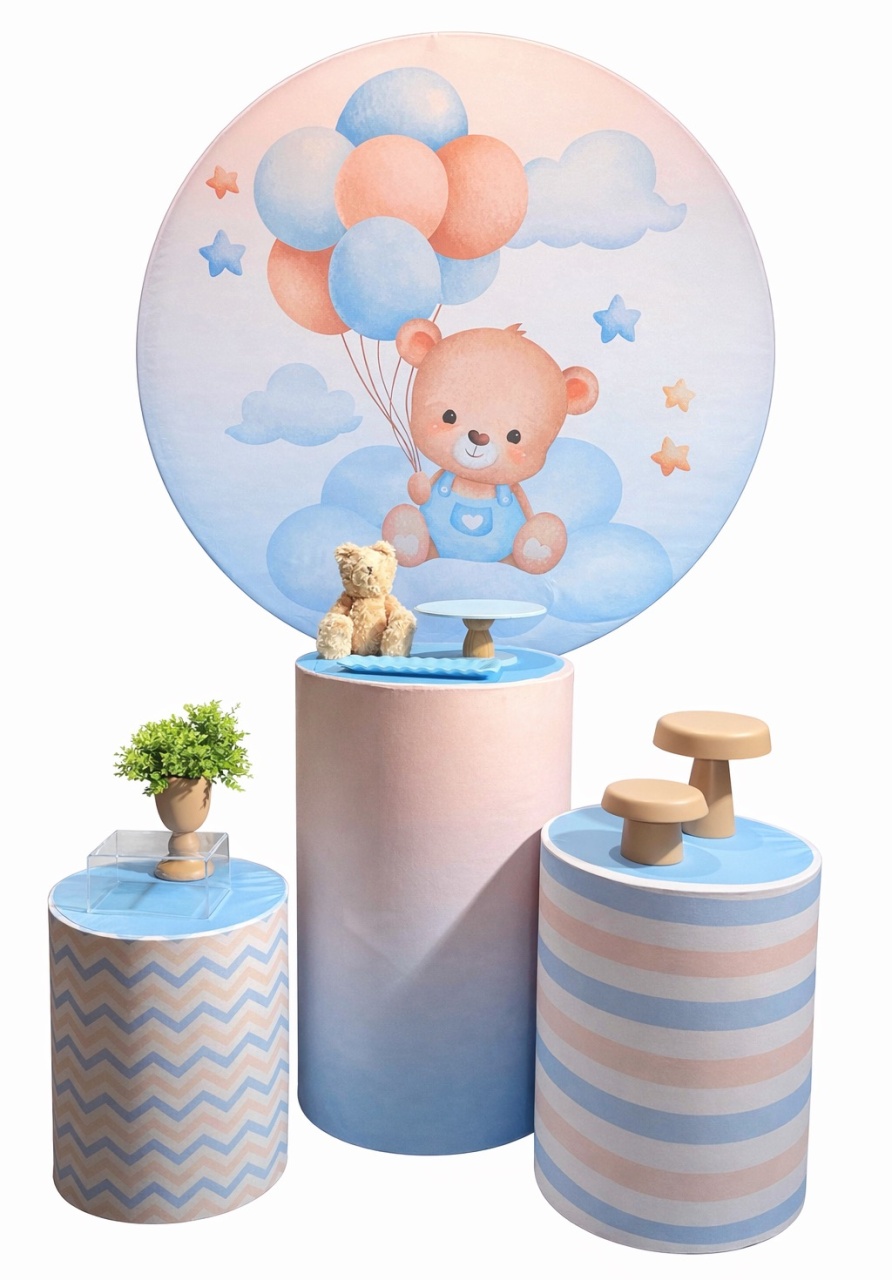 Kit - Urso Com Balões  - daydecorafestas