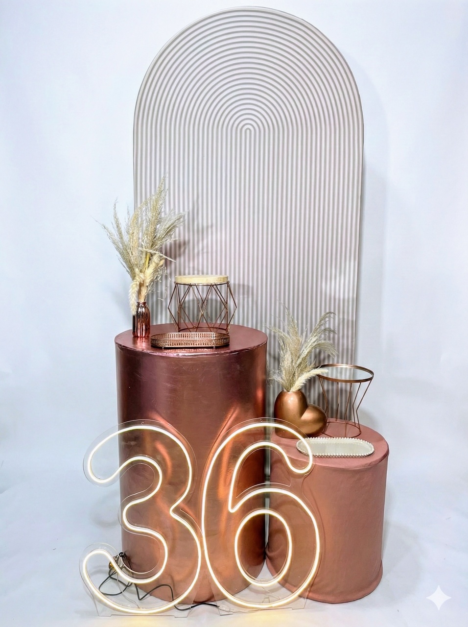 Kit - Rose Gold Romano Luxo  - daydecorafestas