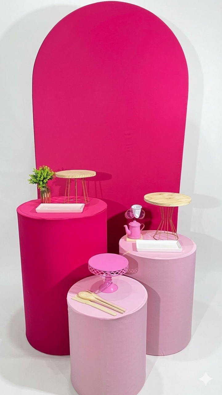 Kit - Chá de Cozinha Pink E Rosa - daydecorafestas