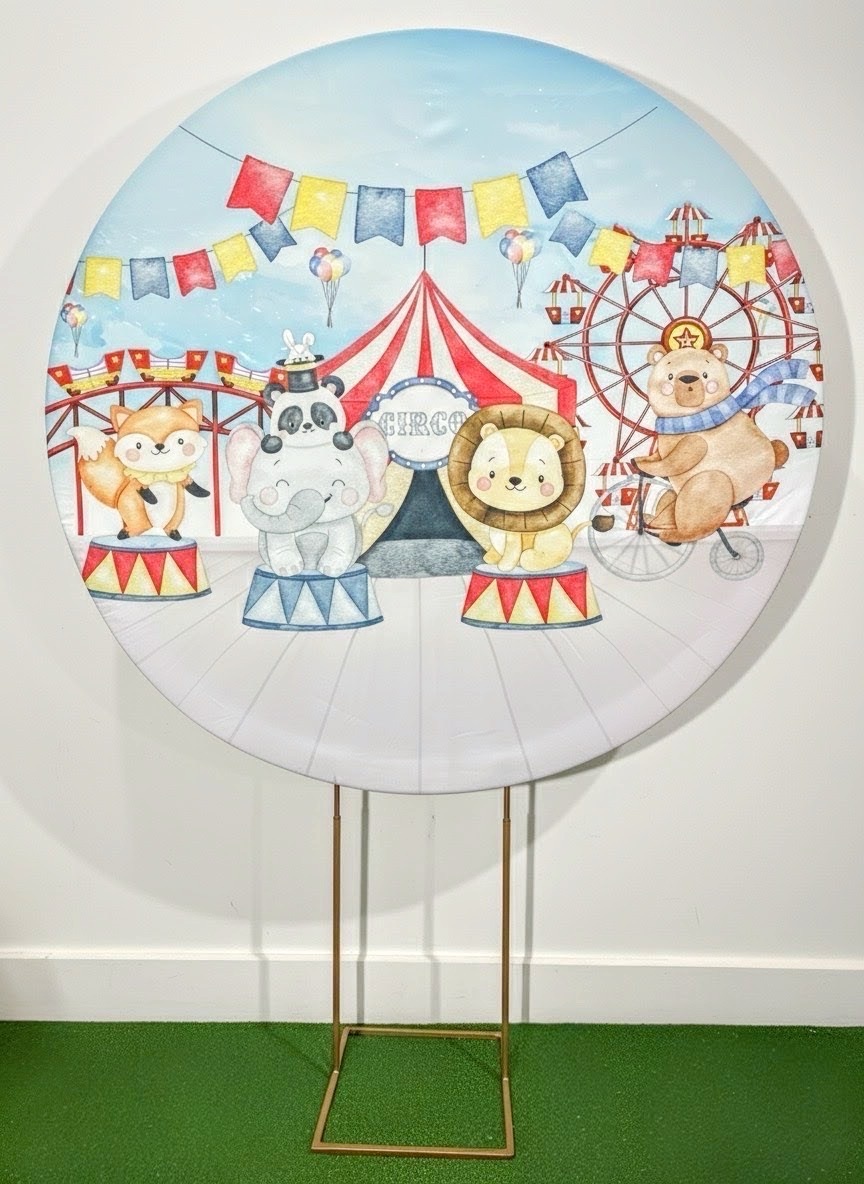 Painel Redondo 1,50 - Circo - daydecorafestas