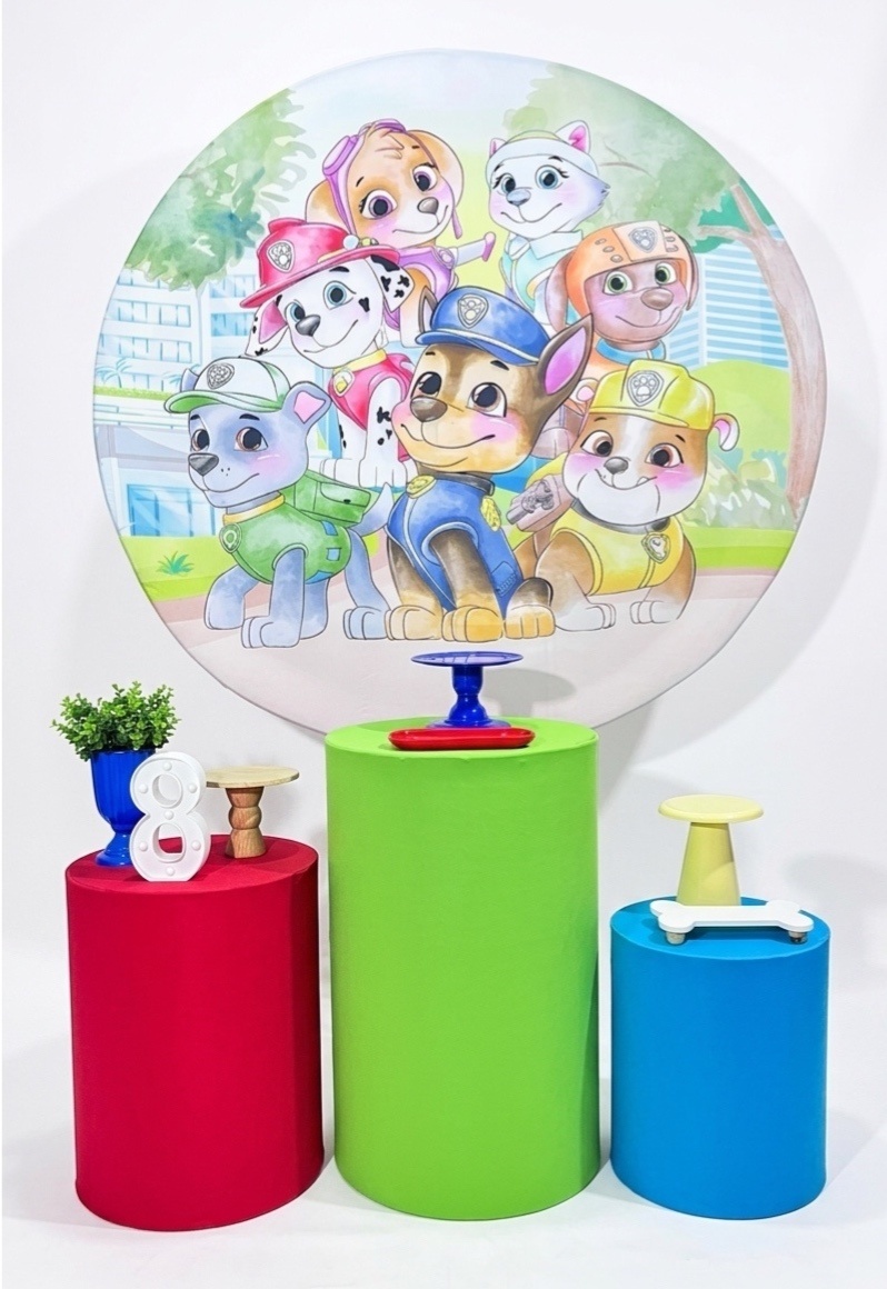 Kit - Patrulha Canina - Aquarela 1 - daydecorafestas