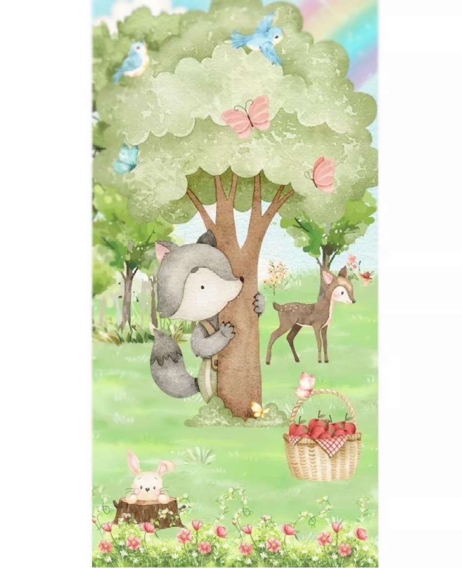 Painel 2X1 - Só Frente - Lobo - daydecorafestas
