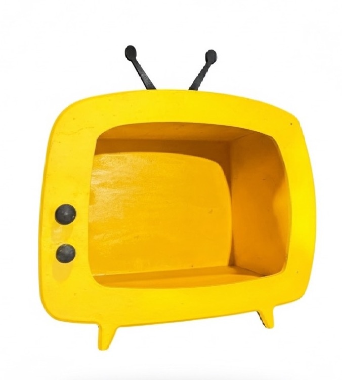 Tv Mdf - Amarelo - daydecorafestas