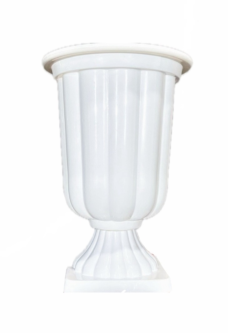 Vaso Branco - Acrilico - P - daydecorafestas