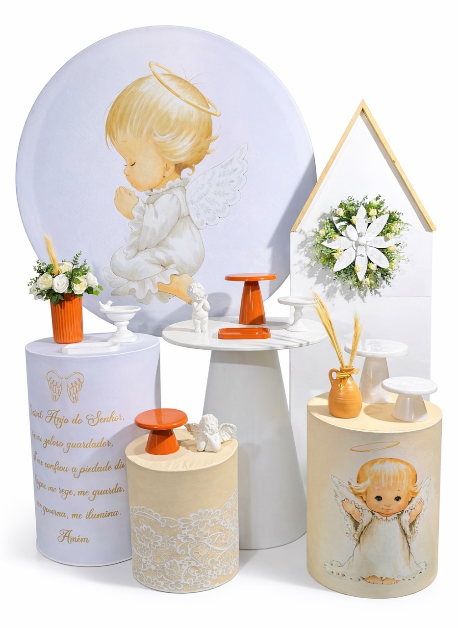 Kit - Batizado - Terracota 3 - daydecorafestas