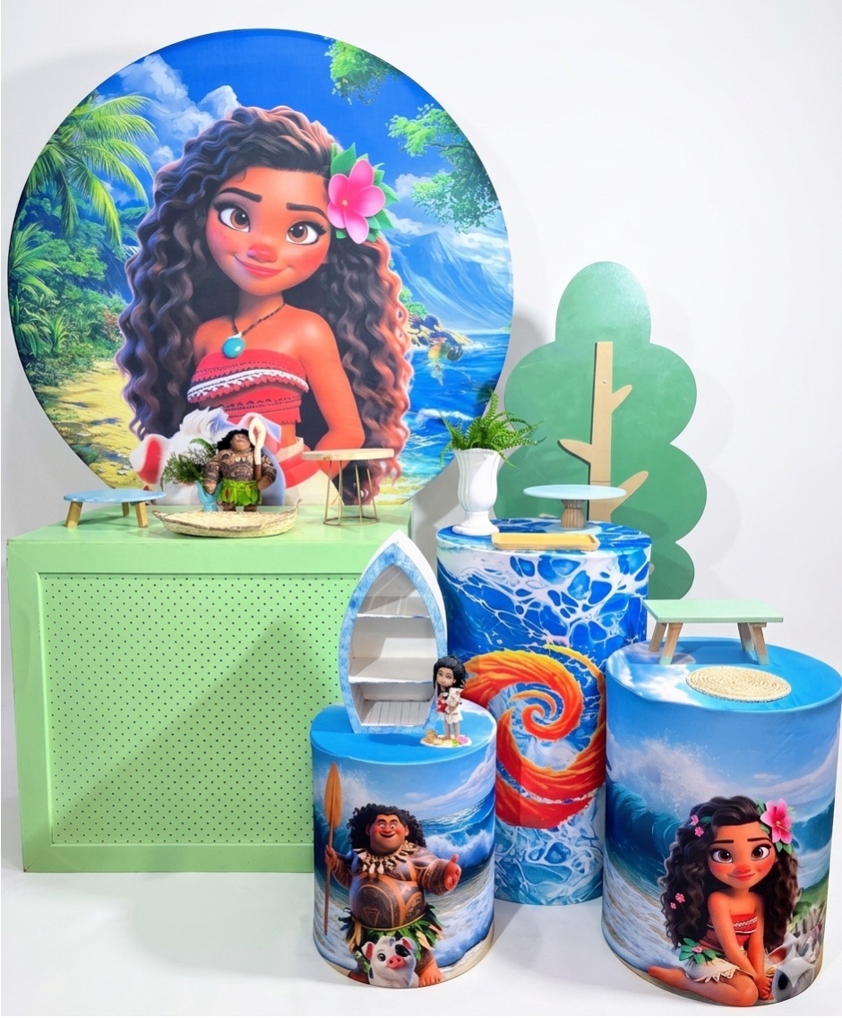 Kit - Moana 3 - daydecorafestas