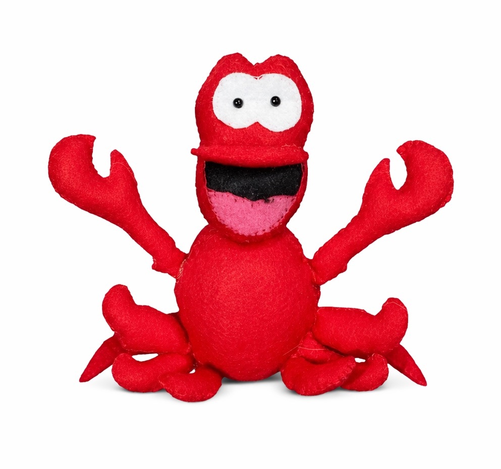 A Pequena Sereia - Sebastião - Feltro - daydecorafestas