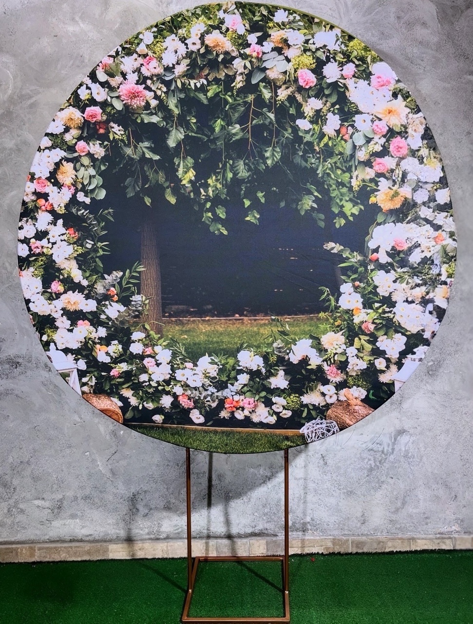 Painel Redondo 1,50 - Floral - daydecorafestas