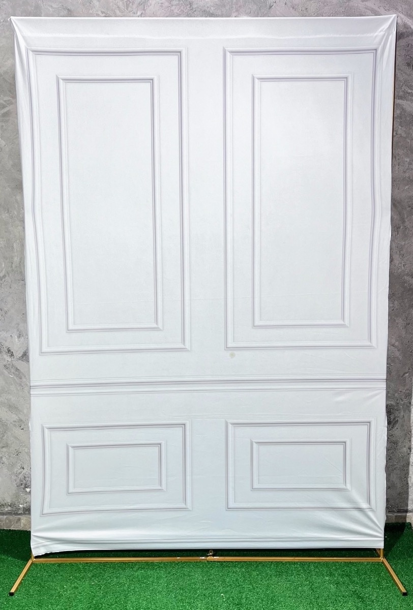 Painel Retangular 2,20X1,50 - Boisserie Branco - daydecorafestas