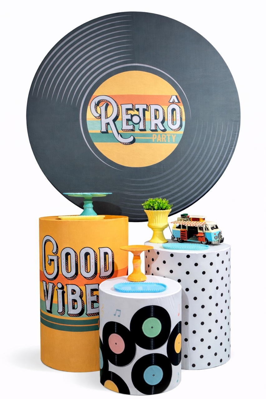 Kit - Retrô Party 1 - daydecorafestas