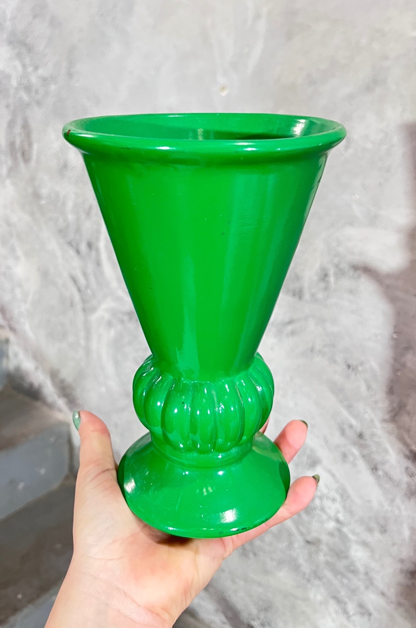 Vaso Verde Escuro - Cerâmica - P - daydecorafestas