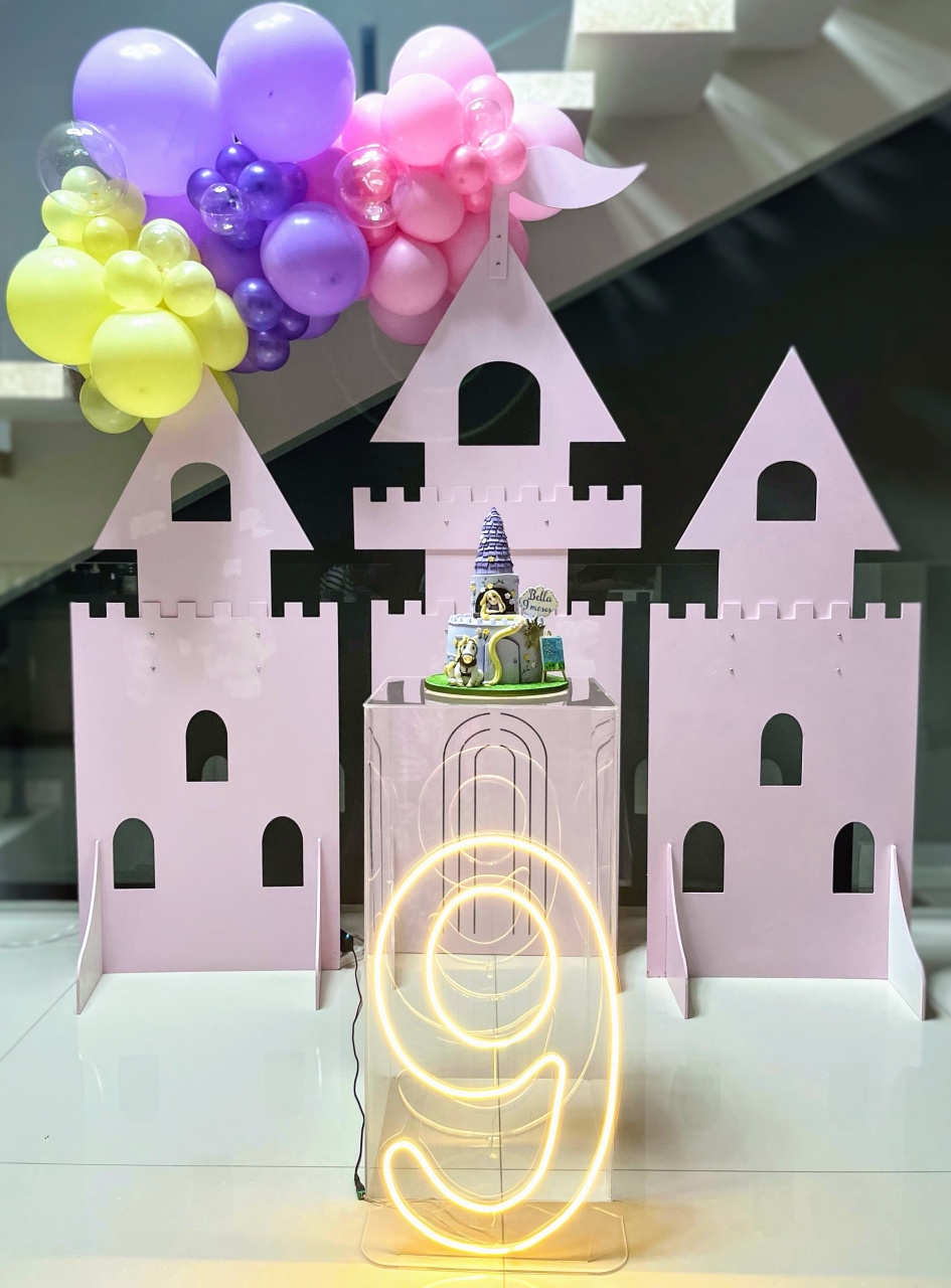 Kit - Rapunzel - Castelo - daydecorafestas