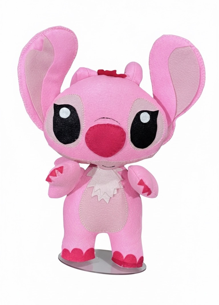Stitch - Angel - Feltro  - daydecorafestas