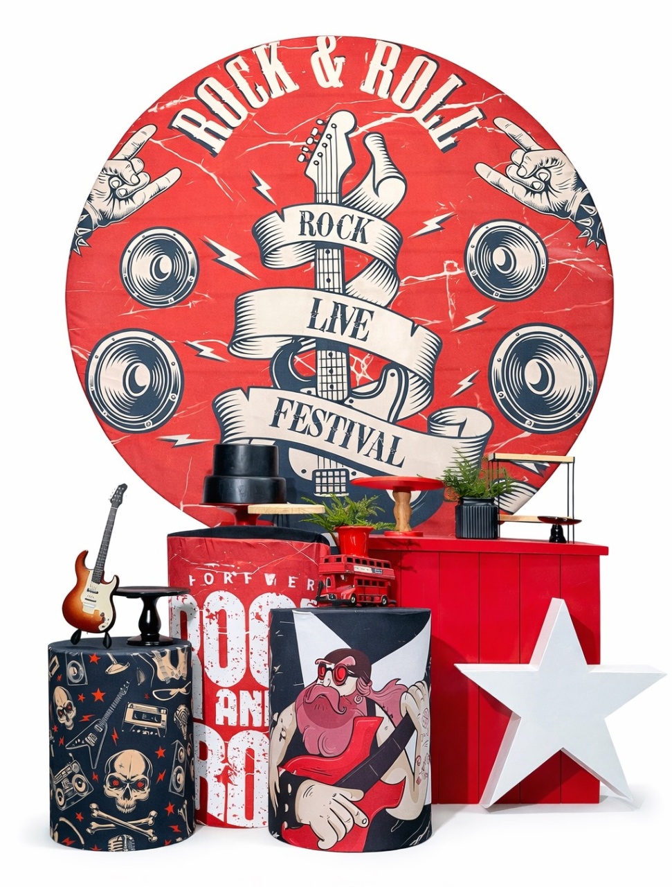 Kit - Rock 2 - daydecorafestas