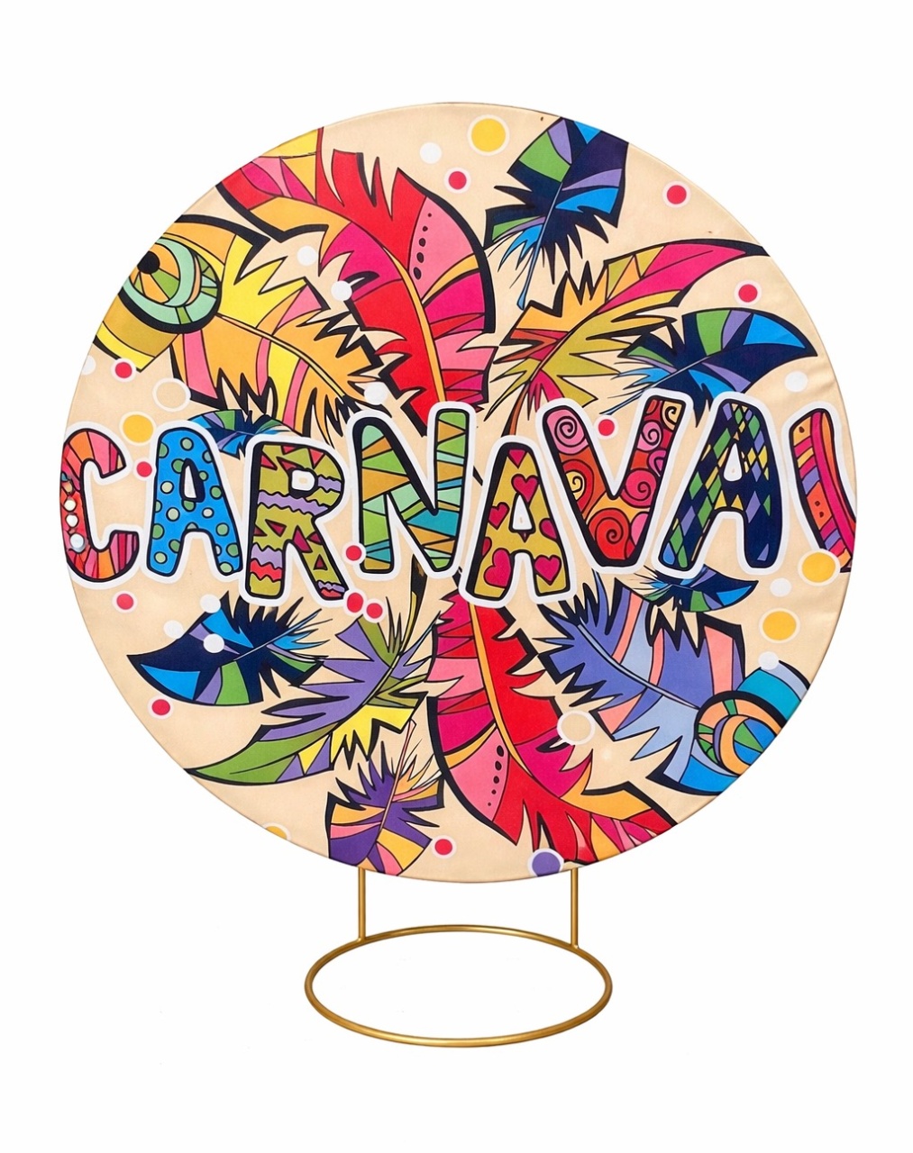 Painel Redondo 0,50 - Carnaval - daydecorafestas
