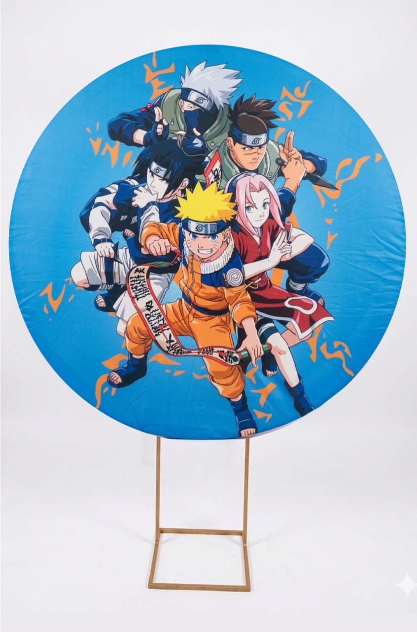 Painel Redondo 1,50 - Naruto 2 - daydecorafestas