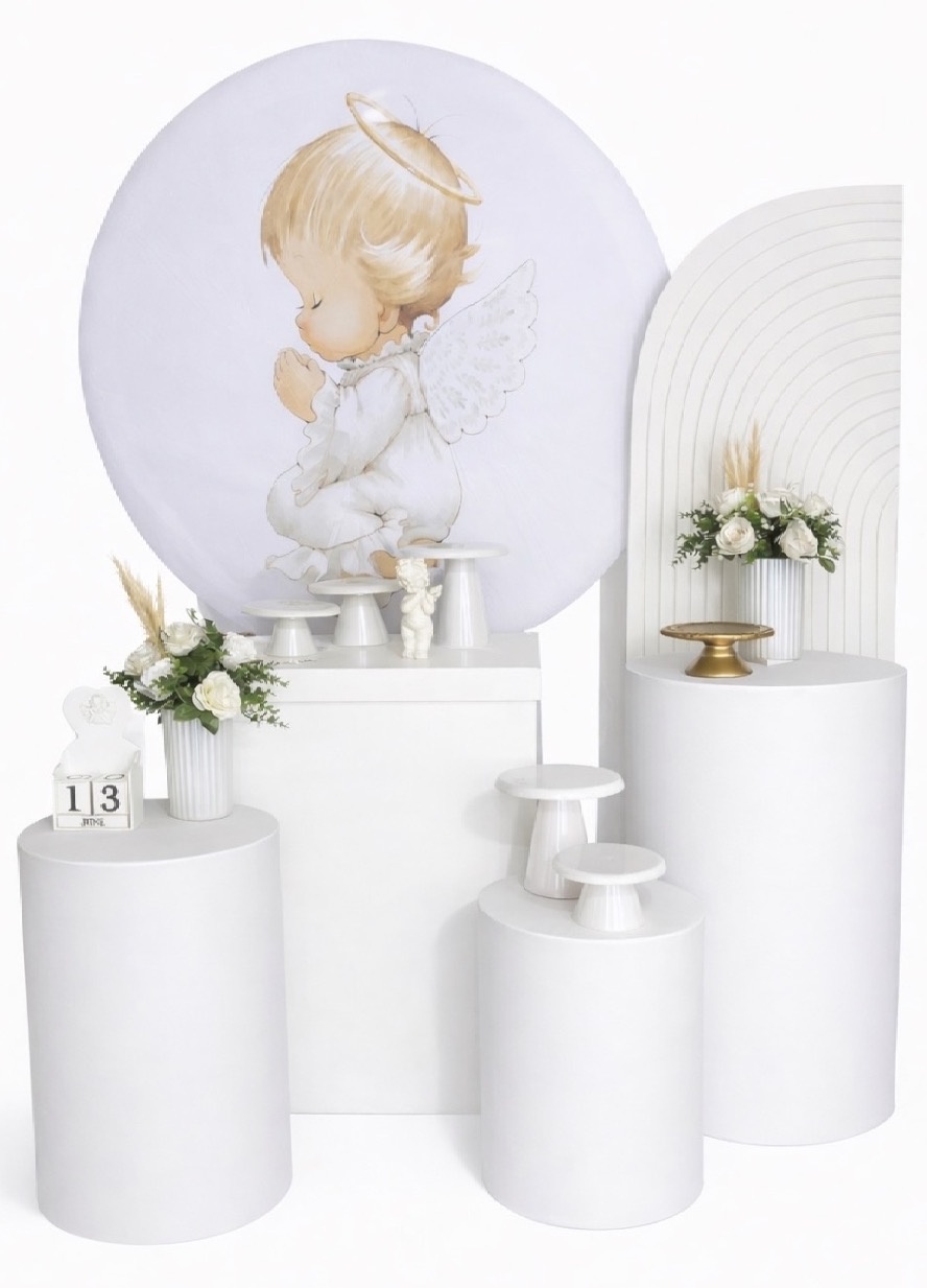 Kit - Batizado - Branco 4  - daydecorafestas