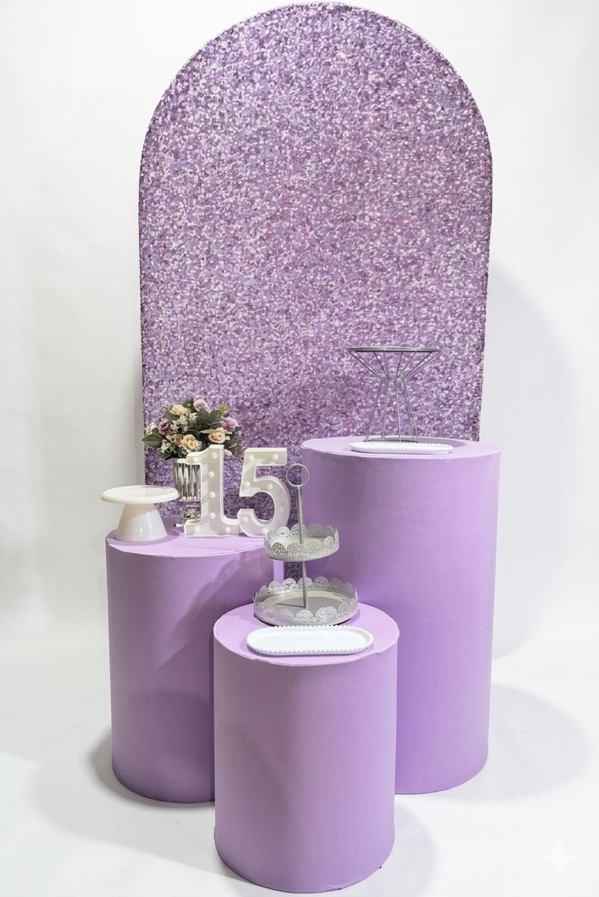 Kit - 15 Anos - Lilás E Prata - daydecorafestas