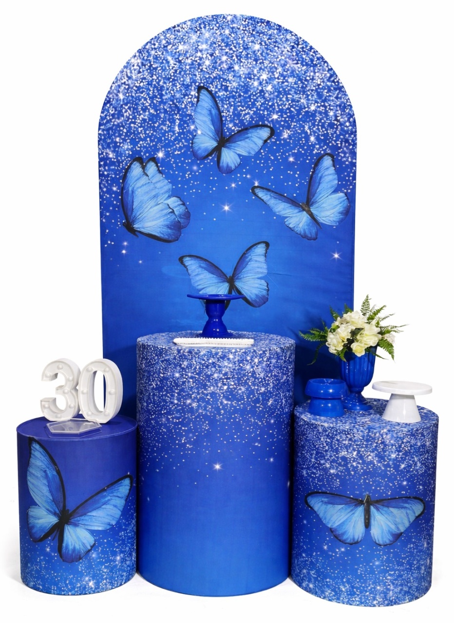 Kit - Borboleta Azul - daydecorafestas