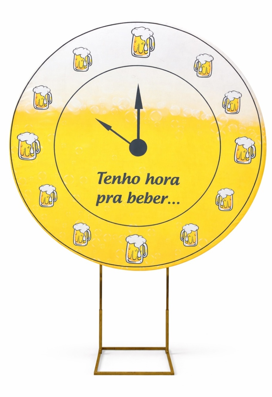 Painel Redondo 1,50 - Boteco Tenho Hora Para Beber - daydecorafestas