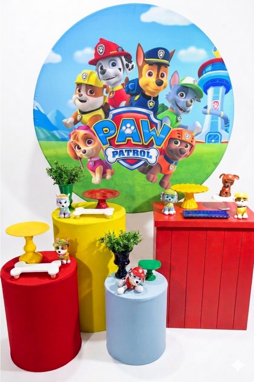Kit - Patrulha Canina M 2 - Turma - daydecorafestas