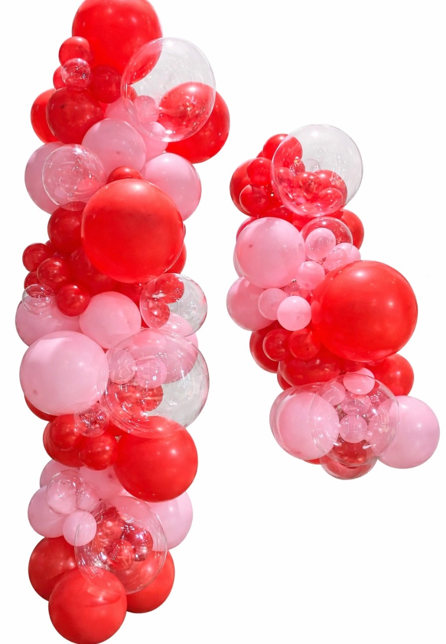 Balão Arco Descontruido Com Bubble - Valor Por Metro - daydecorafestas