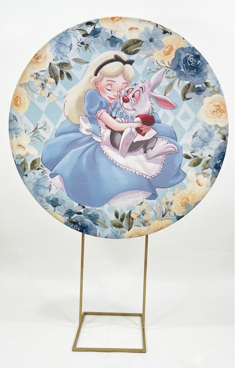 Painel Redondo 1,50 - Alice - daydecorafestas