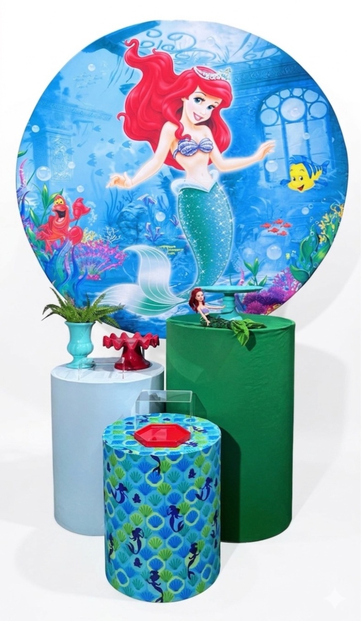 Kit - A Pequena Sereia - Ariel 1 - daydecorafestas