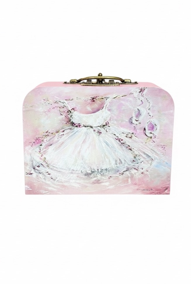 Ballet - Maleta Rosa - Mdf - daydecorafestas