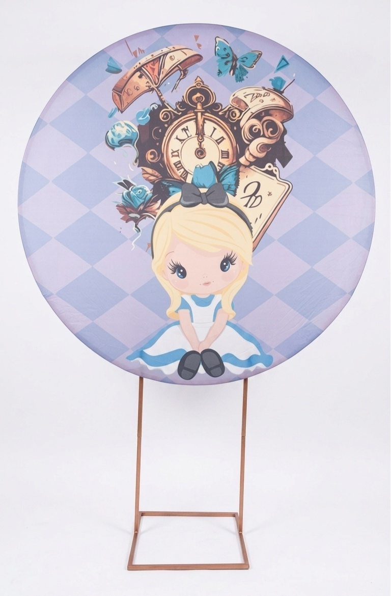 Painel Redondo 1,50 - Alice 2 - daydecorafestas