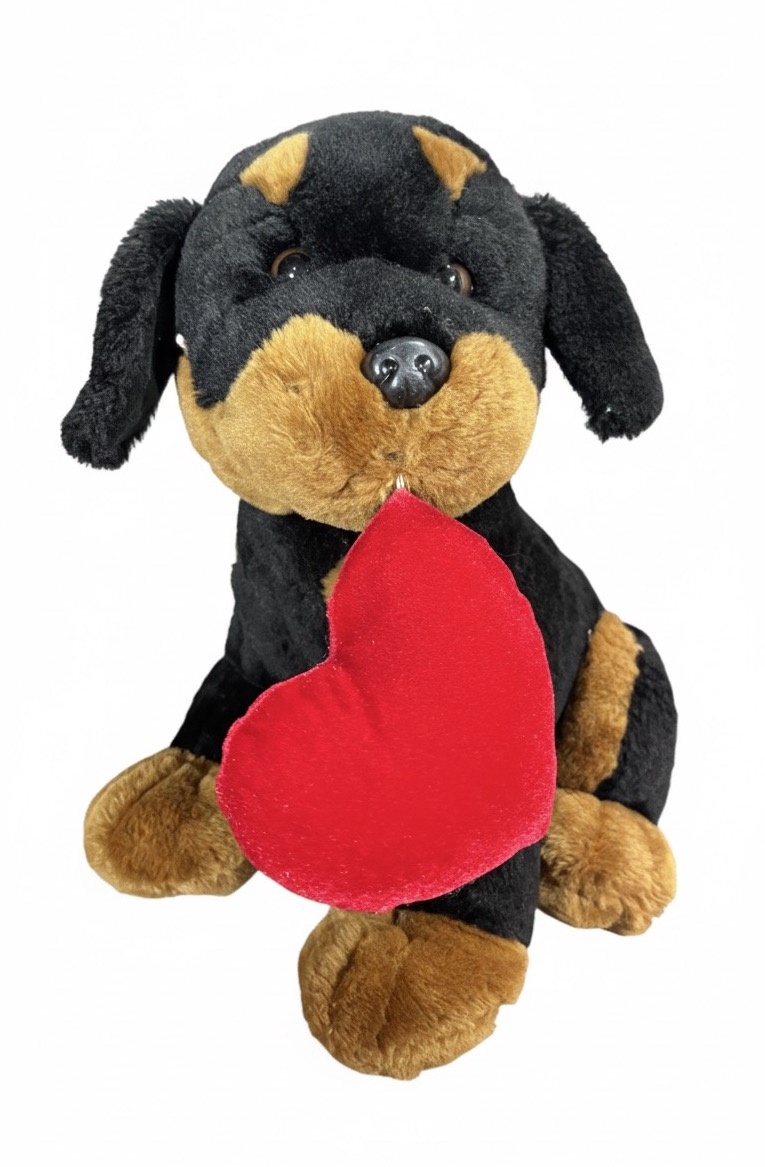Cachorro Preto - Pelúcia - daydecorafestas