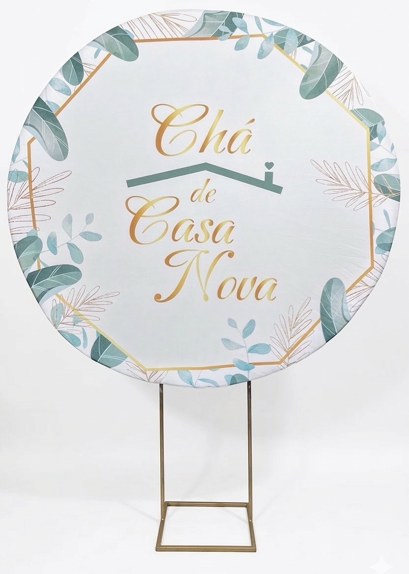 Painel Redondo 1,50 - Chá de Casa Nova 2 - daydecorafestas