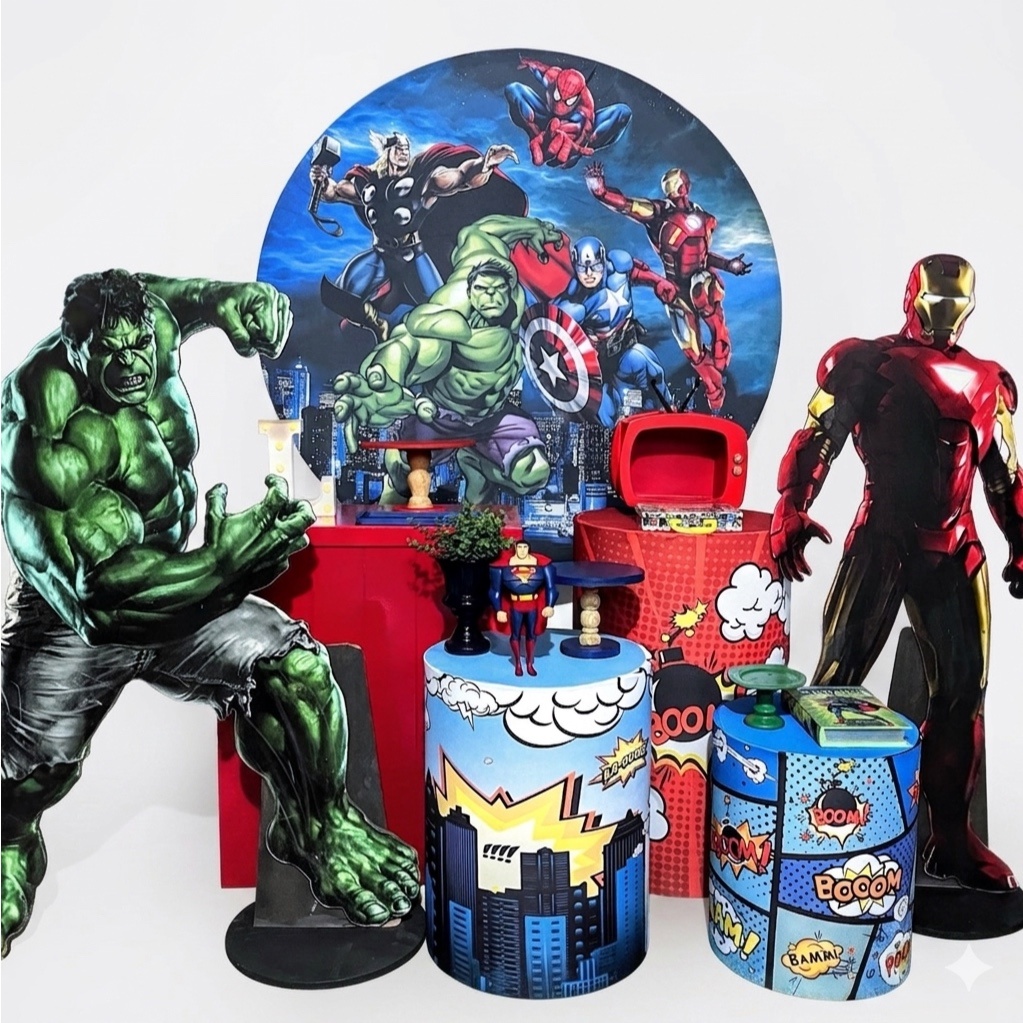 Kit - Vingadores 5 - daydecorafestas