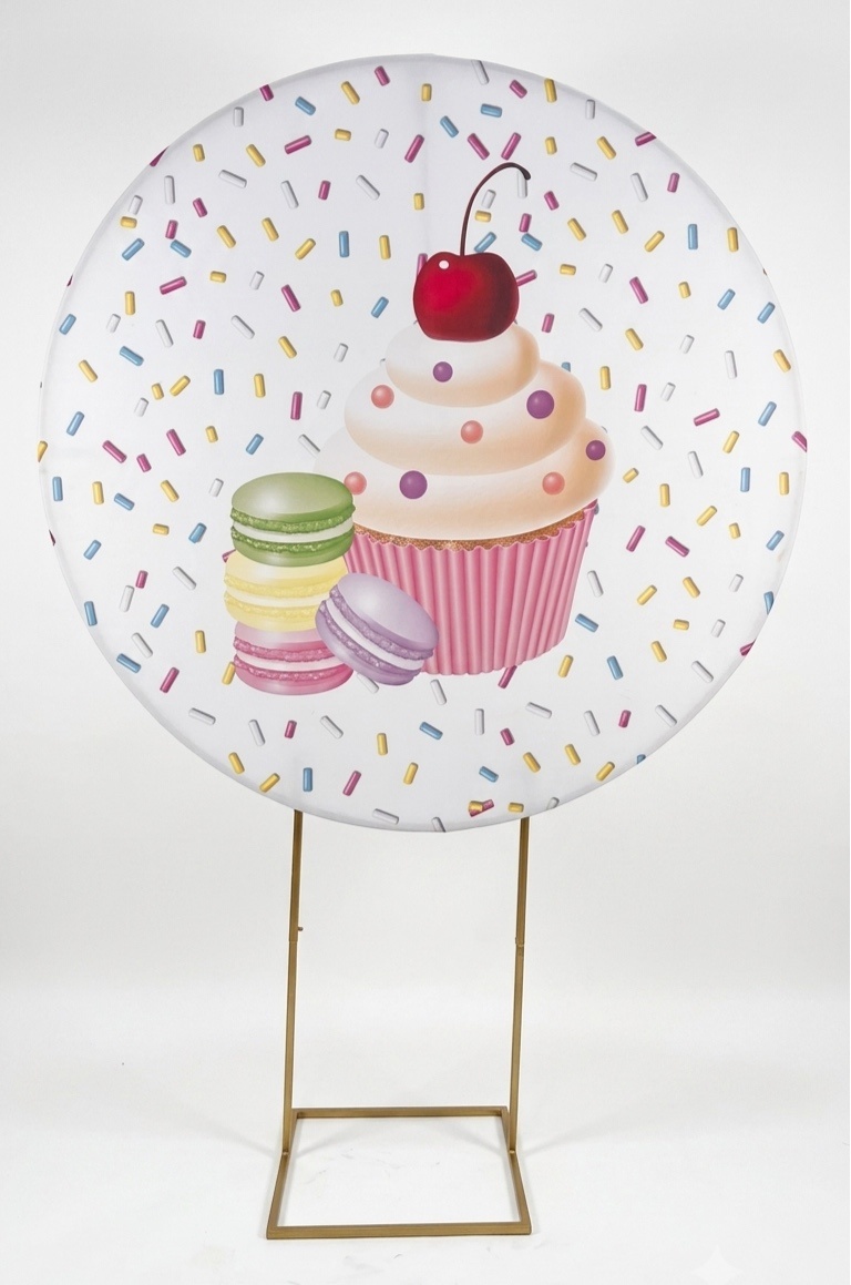 Painel Redondo 1,50 - Doces 2 - daydecorafestas