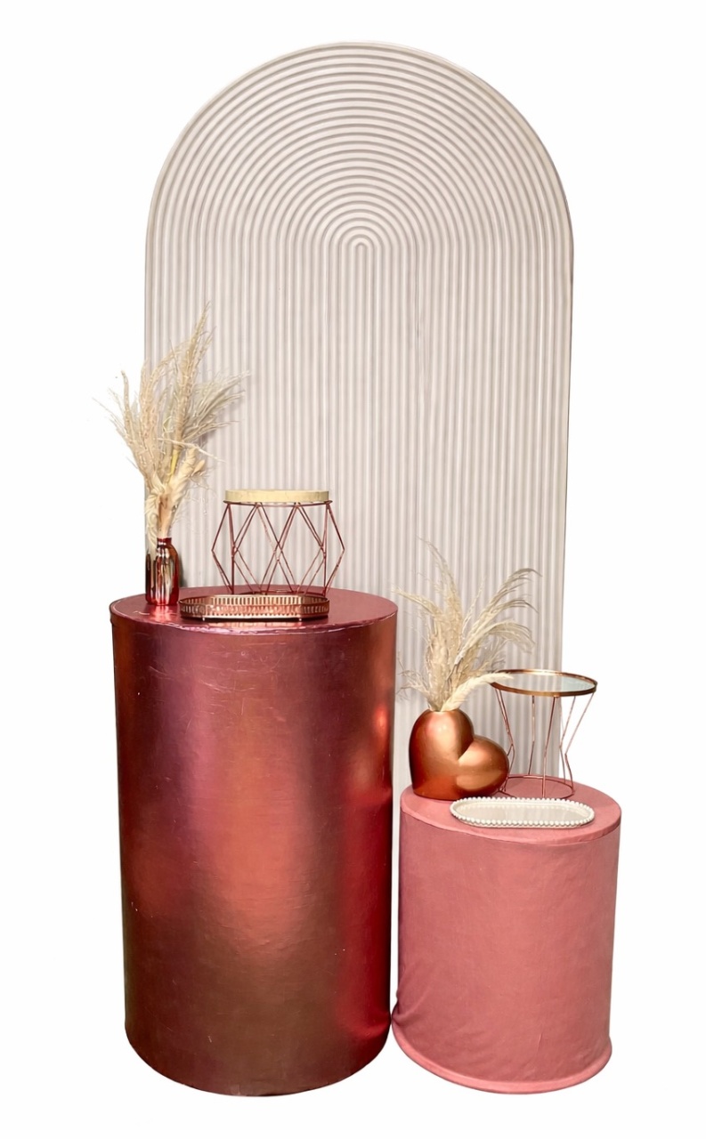 Kit - Rose Gold E Nude Romano Luxo - daydecorafestas