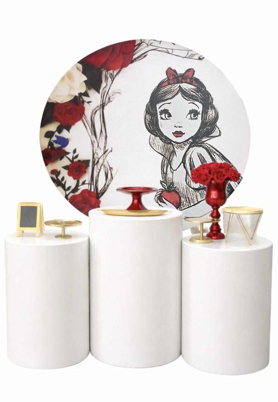 Kit - Branca de Neve Preto E Branco  - daydecorafestas