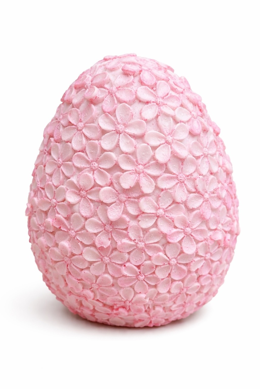 Ovo Em Resina - Rosa - daydecorafestas