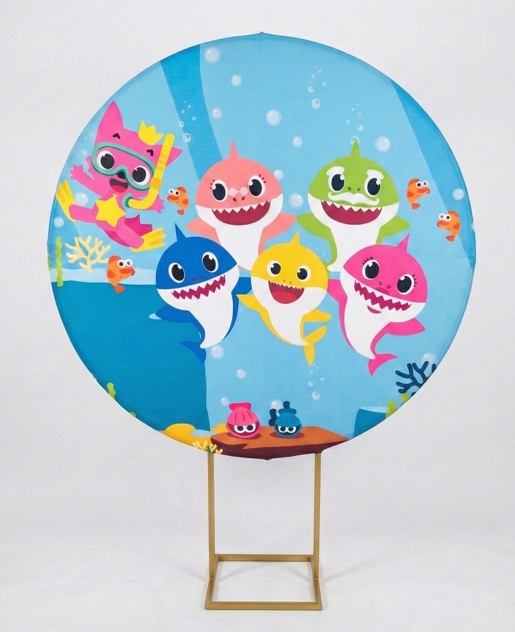 Painel Redondo 1,50 - Baby Shark - daydecorafestas
